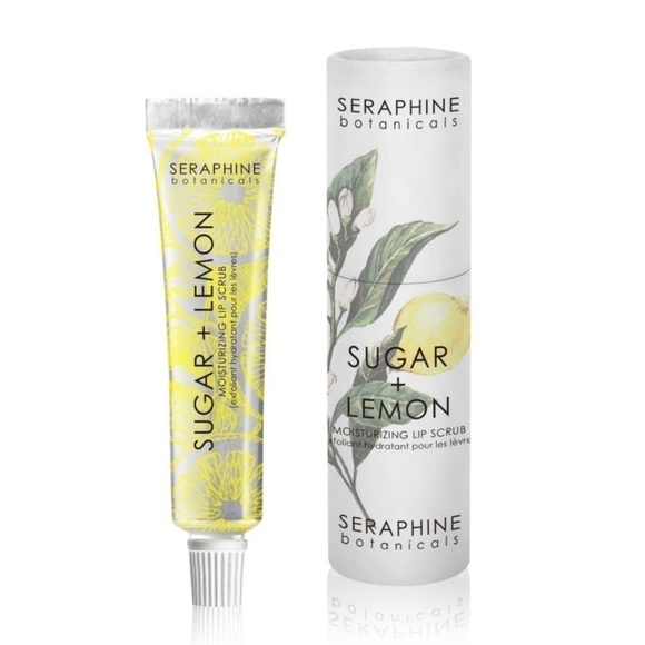 Seraphine Botanicals Sugar + Lemon Moisturizing Lip Buffer Scrub | NEW - Picture 2 of 10